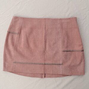 Tiger Mist Faux Suede Mini Skirt NWT